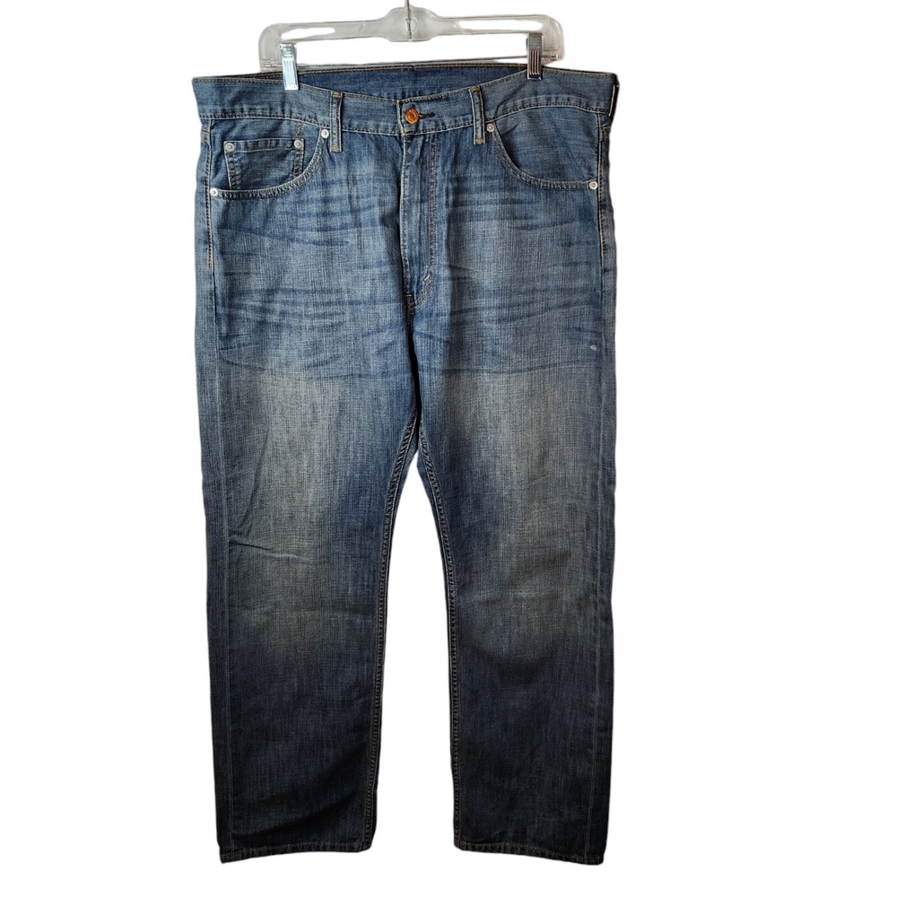 Levi's 505 Regular Fit Jeans Men 38x30 Blue Medium Wash Straight Leg‎ Denim